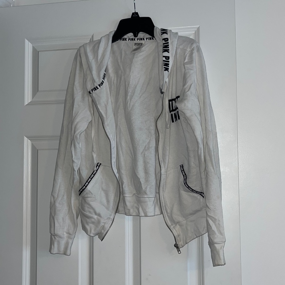 White Pink Zip Up!